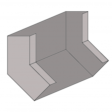Wall Duct Inside 45° 18'' Wall Duct Inside 45° 18''